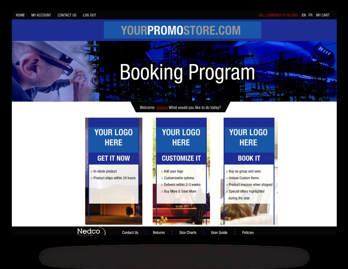 YourPromoStore booking program portal