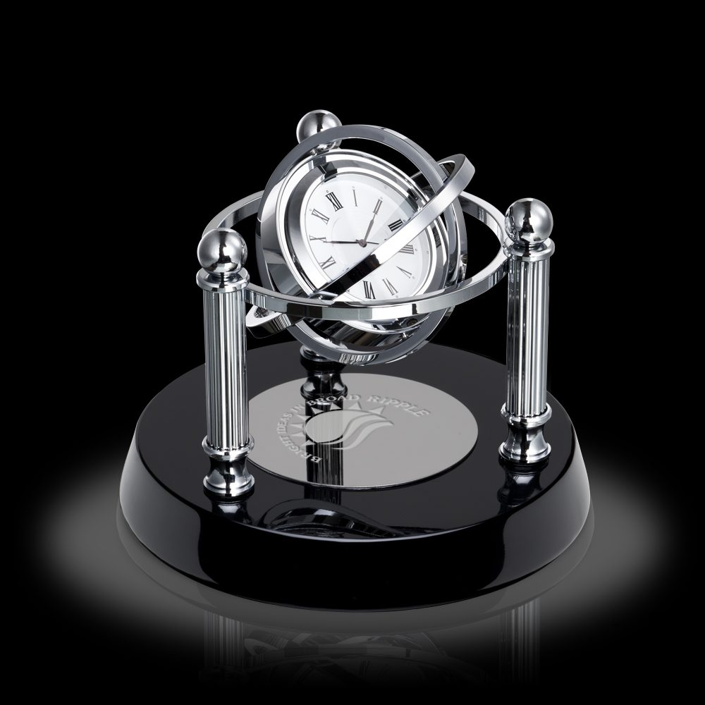 Gyroscope desk clock recognition gift