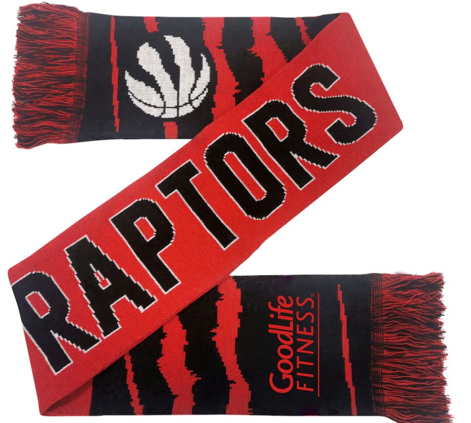 GoodLife Fitness Raptors team scarf
