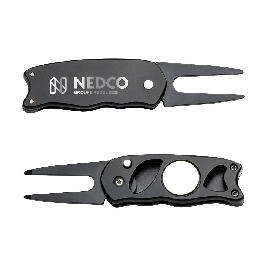 Black Nedco golf divot tools