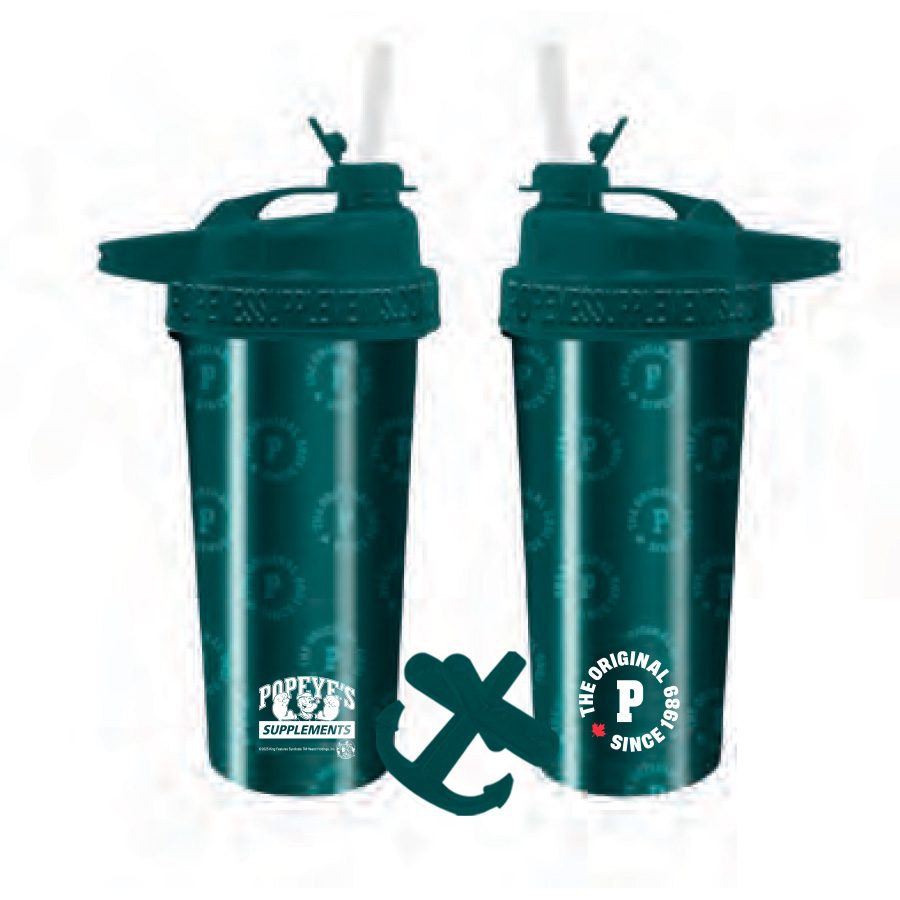 Dark green steel shaker with full wrap