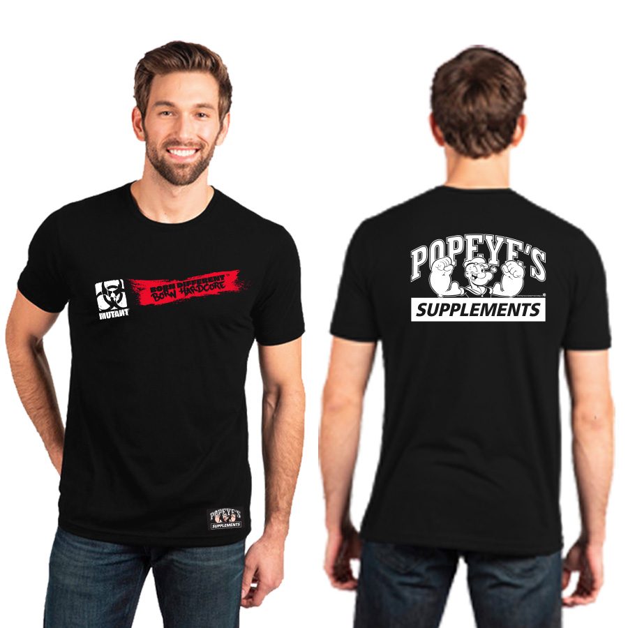 Black Mutant co-branded tee front and back