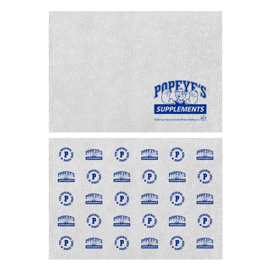 White Popeye's training towel