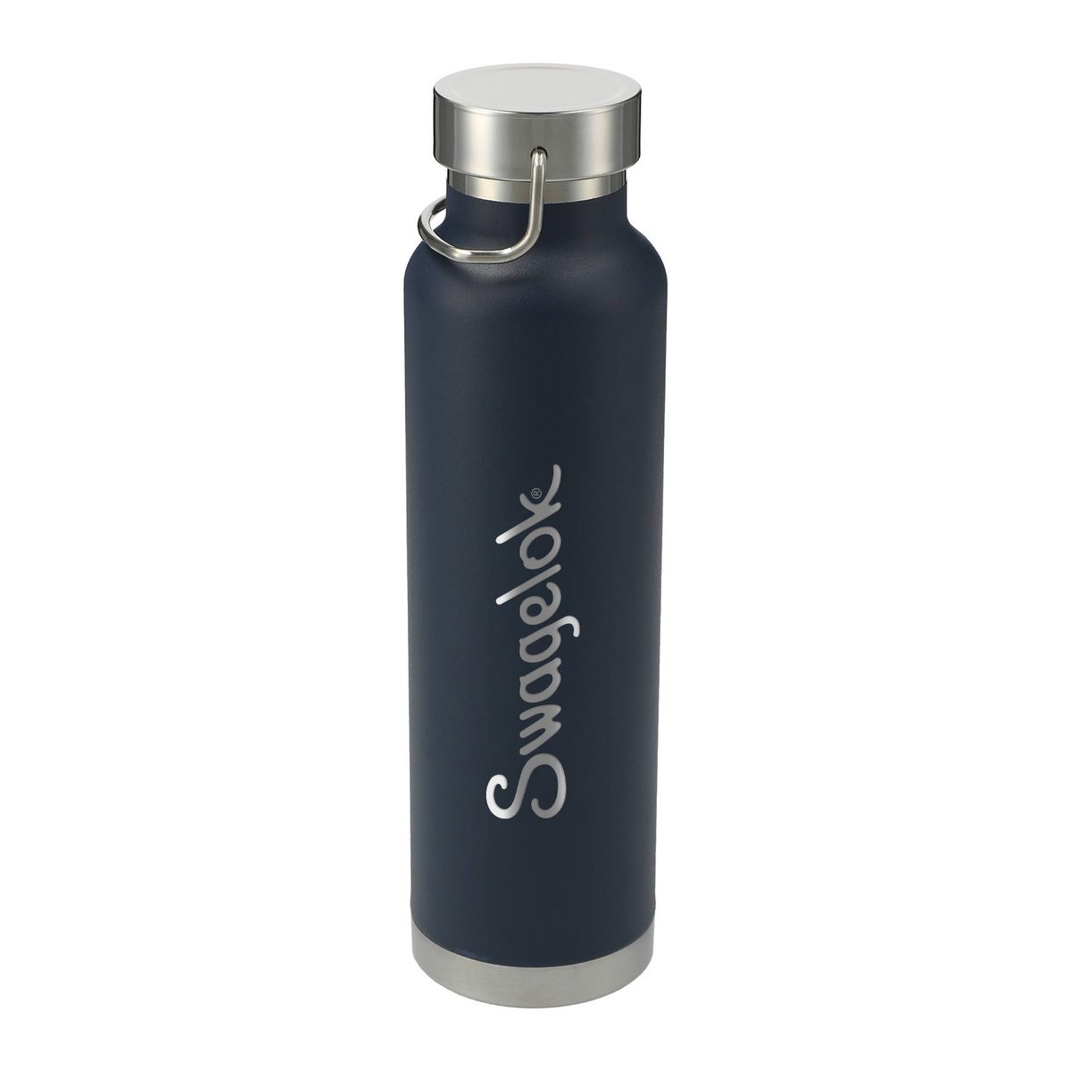 Navy 22 oz copper vacuum insulated Swagelok bottle