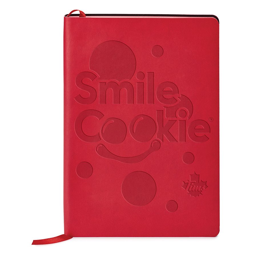 Red Smile Cookie soft-cover journal